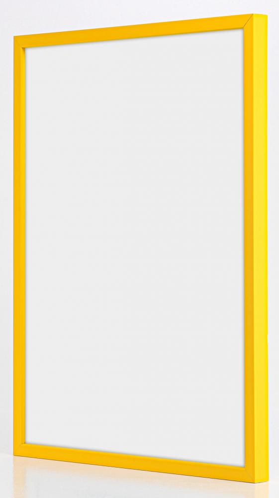 Ram med passepartou Frame E-Line Yellow 30x40 cm - Picture Mount White 18x27 cm