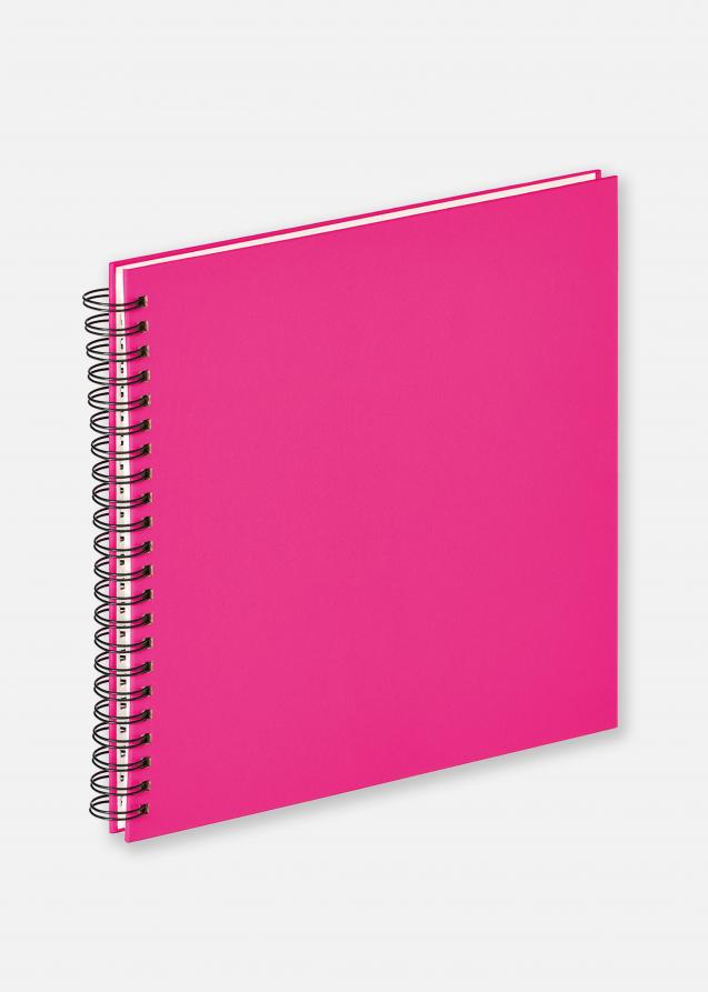 Walther Fun Spiral bound album Pink - 30x30 cm (50 White pages / 25 sheets)