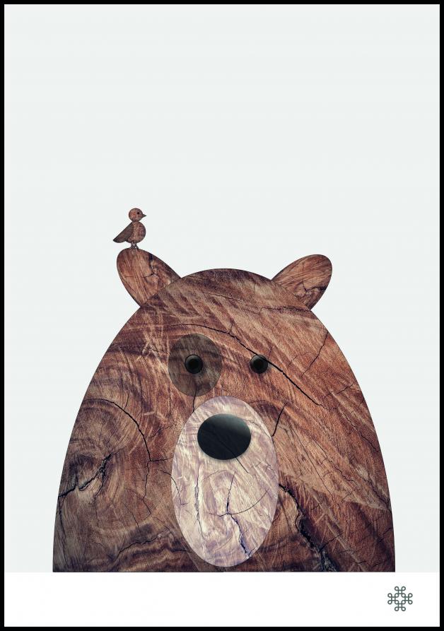 Bildverkstad Wood bear Poster