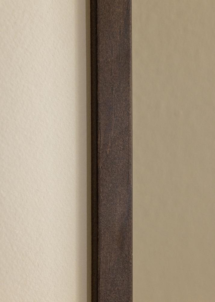 Ram med passepartou Frame E-Line Walnut 70x100 cm - Picture Mount White 59,4x84 cm (A1)