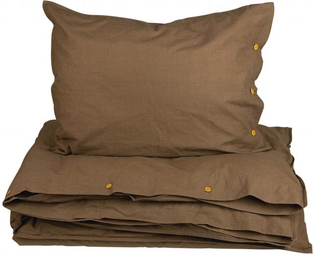 Fondaco Bedsheet set Hygge Cotton, 2-piece - Chocolate