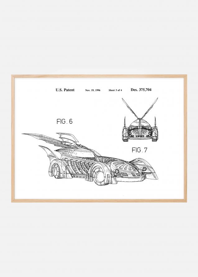Bildverkstad Patent drawing - Batman - Batmobile 1996 III Poster