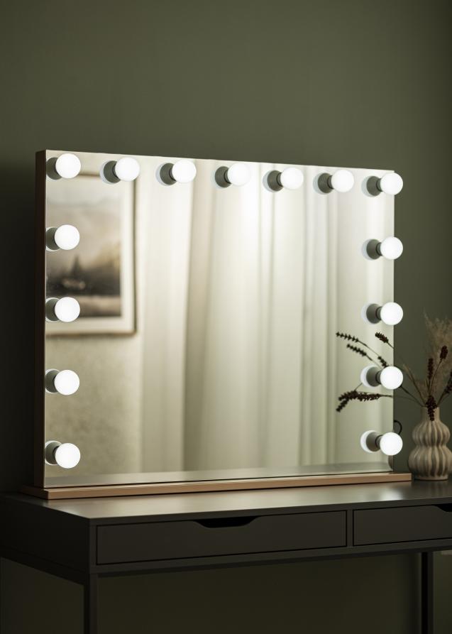 KAILA KAILA Make-up Mirror Hollywood Edge 15 E27 Rose Gold 100x80 cm