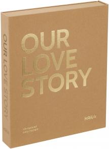 KAILA KAILA OUR LOVE STORY Manilla - Coffee Table Photo Album (60 Black Pages)