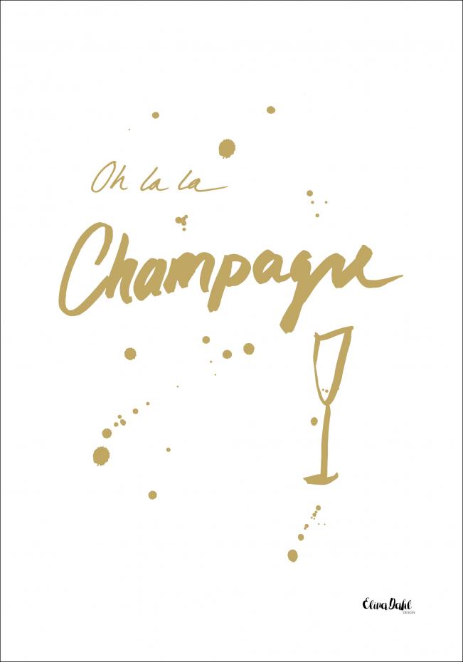 Bildverkstad Oh la la Champagne - Gold