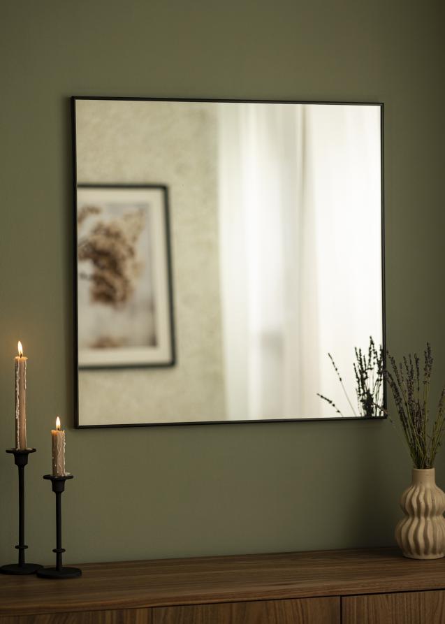 Incado Mirror Minimal Black 70x70 cm