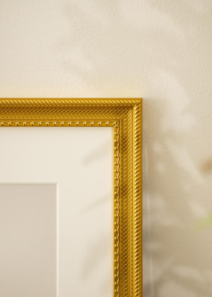 BGA Frame Lattice Acrylic Glass Gold 40x60 cm