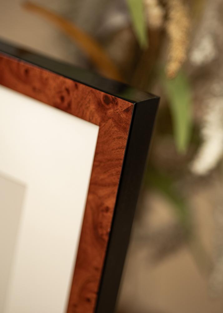 Mavanti Frame Hermes Acrylic Glass Burr Walnut 50x70 cm
