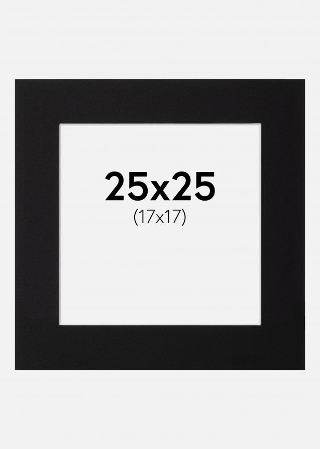 Galleri 1 Mount Canson Black (White Core) 25x25 cm (17x17)