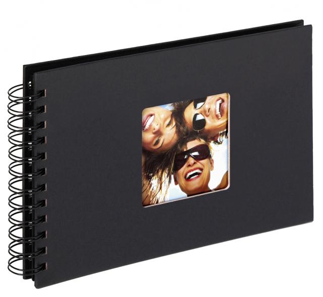 Walther Fun Spiral bound album Black - 23x17 cm (40 Black pages / 20 sheets)
