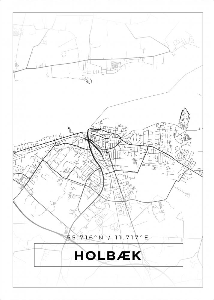 Bildverkstad Map - Holbk - White Poster