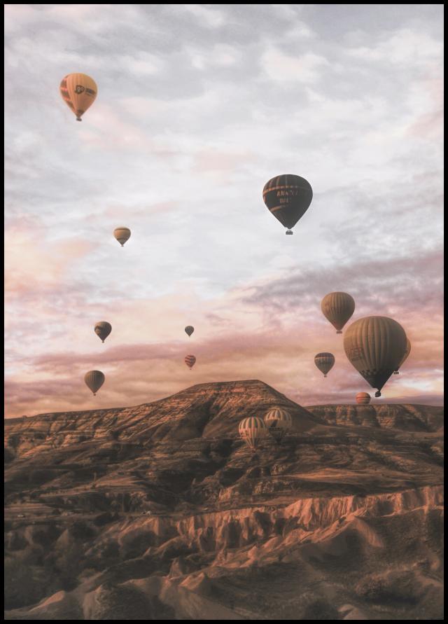 Bildverkstad Cappodocia Hot Air Balloon Poster