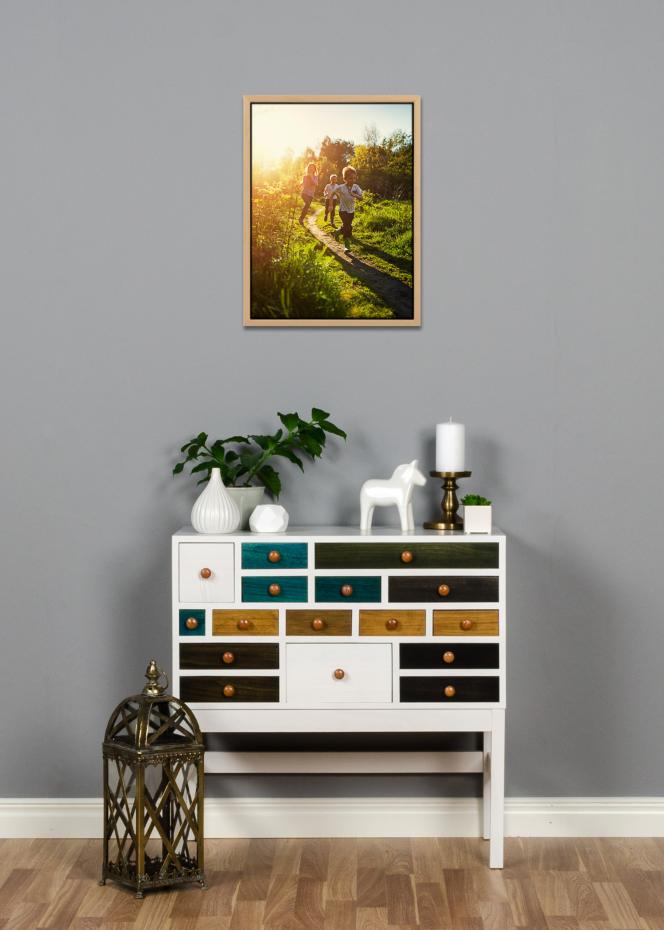 Ramverkstad Vxbo Canvas picture frame Oak - Custom Size