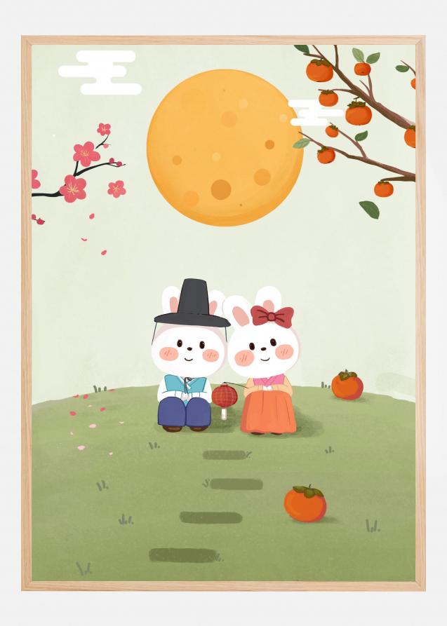 Bildverkstad Happy Mid Autumn Festival Tradition Poster