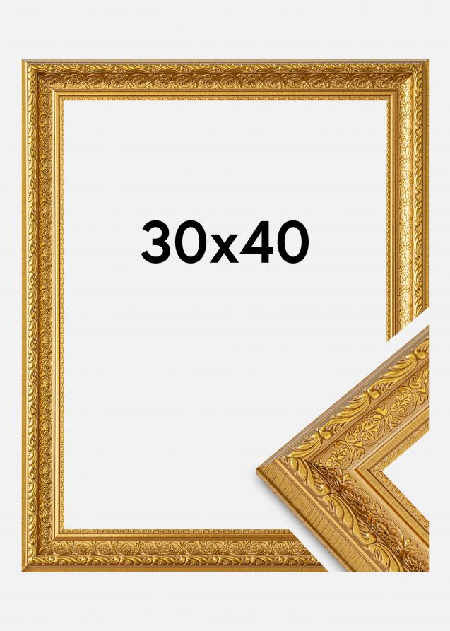 BGA Frame Ornate Acrylic Glass Gold 30x40 cm