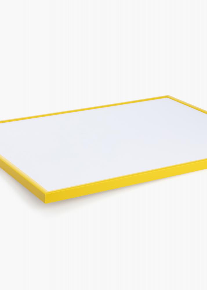 Ram med passepartou Frame New Lifestyle Yellow 70x100 cm - Picture Mount White 24x36 inches