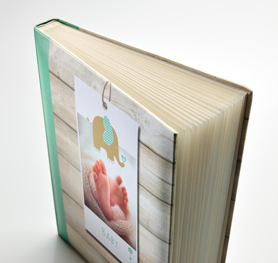 Walther Welcome Baby album Green - 28x30.5 cm (50 White pages / 25 sheets)