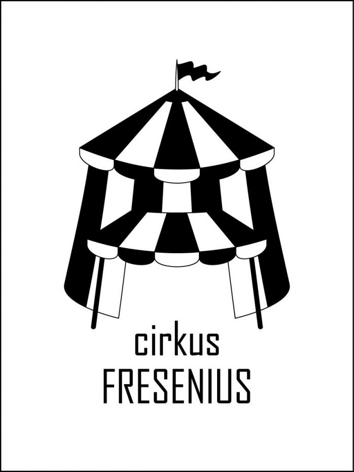Personlig poster Circus Family Black