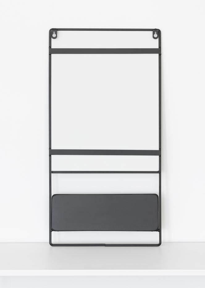 KAILA KAILA Mirror with shelf - Black 31x60 cm