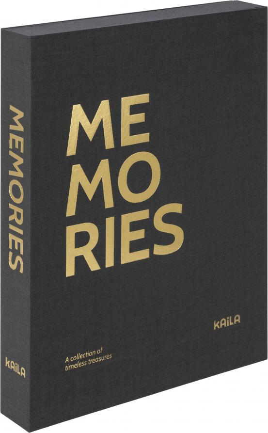 KAILA KAILA MEMORIES Black XL - Coffee Table Photo Album (20 Black Pages)
