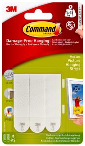 Focus 3M Picture hanging strips white with velcro (20 mm) - 4 pairs