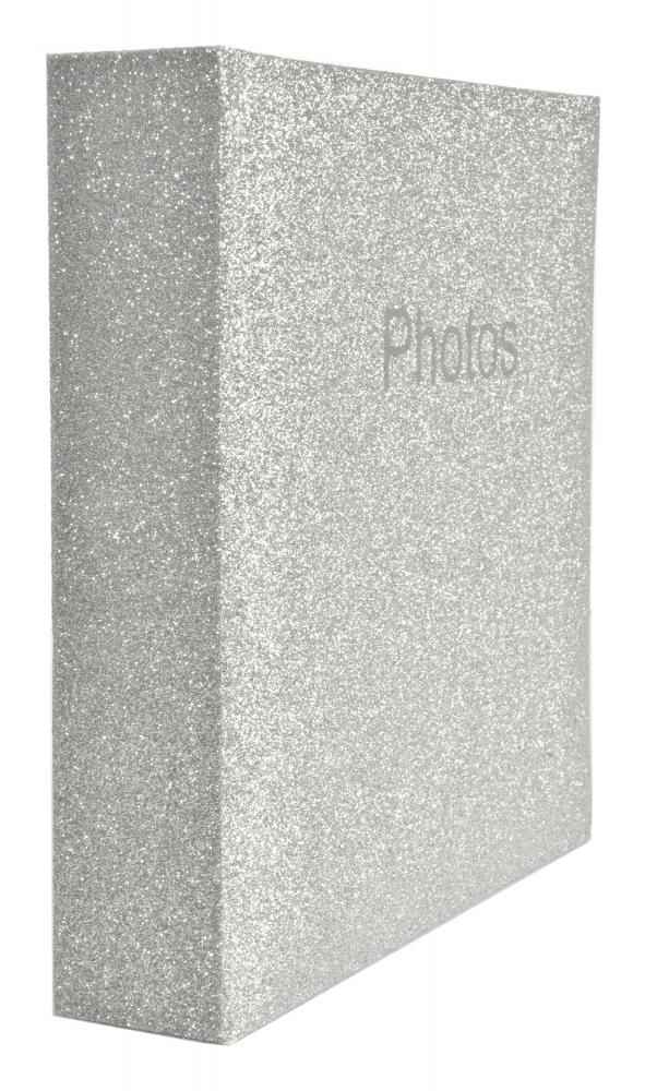 Innova Editions Glitter Photo Album Silver - 200 Pictures in 10x15 cm