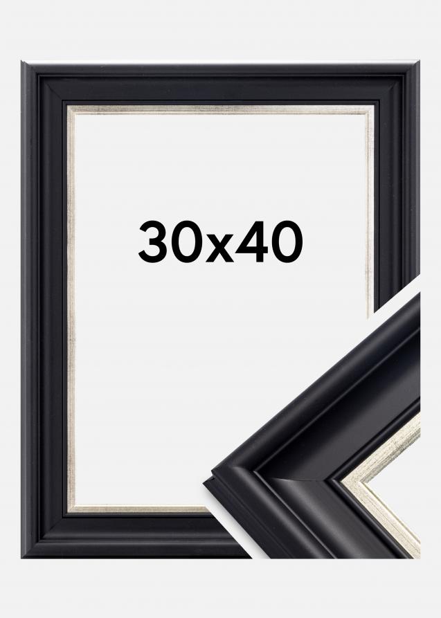 Galleri 1 Frame Dalarna Acrylic glass Black-Silver 30x40 cm