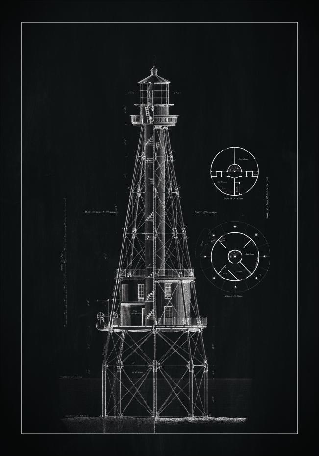 Bildverkstad Slate - Lighthouse - Ship Shoal Lighthouse