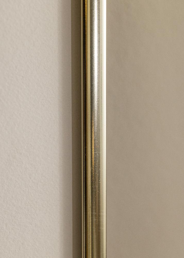 Ram med passepartou Frame Aluminium Shiny Gold 30x40 cm - Picture Mount White 18x27 cm