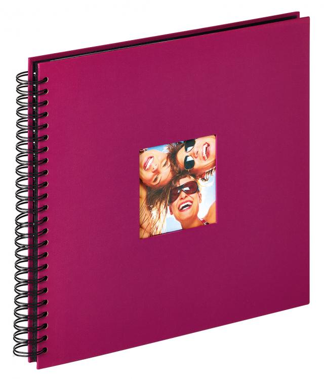 Walther Fun Spiral bound album Purple - 30x30 cm (50 Black pages / 25 sheets)