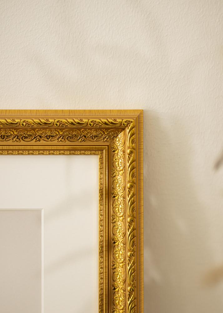 BGA Frame Ornate Acrylic Glass Gold 60x80 cm