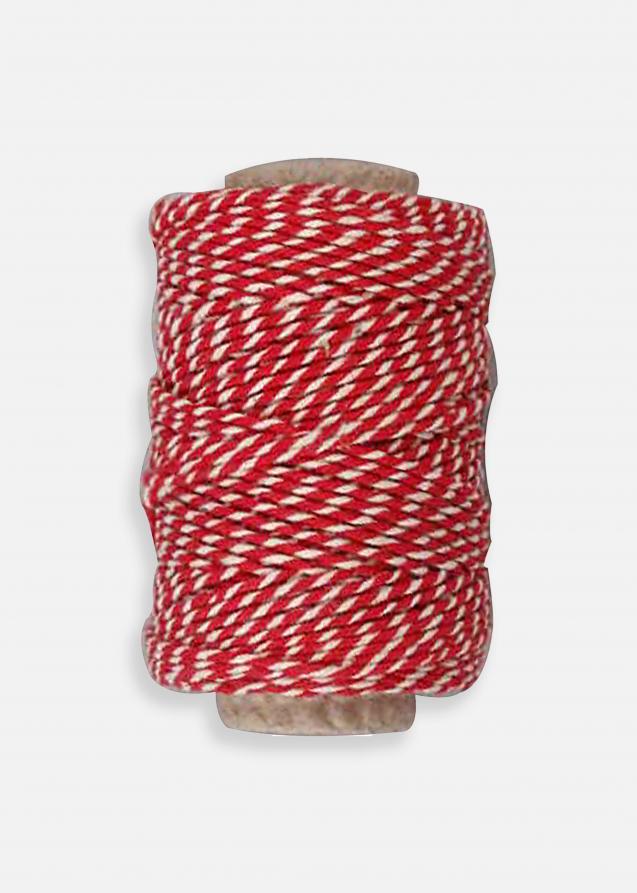Creativ Company Cotton String Red/White