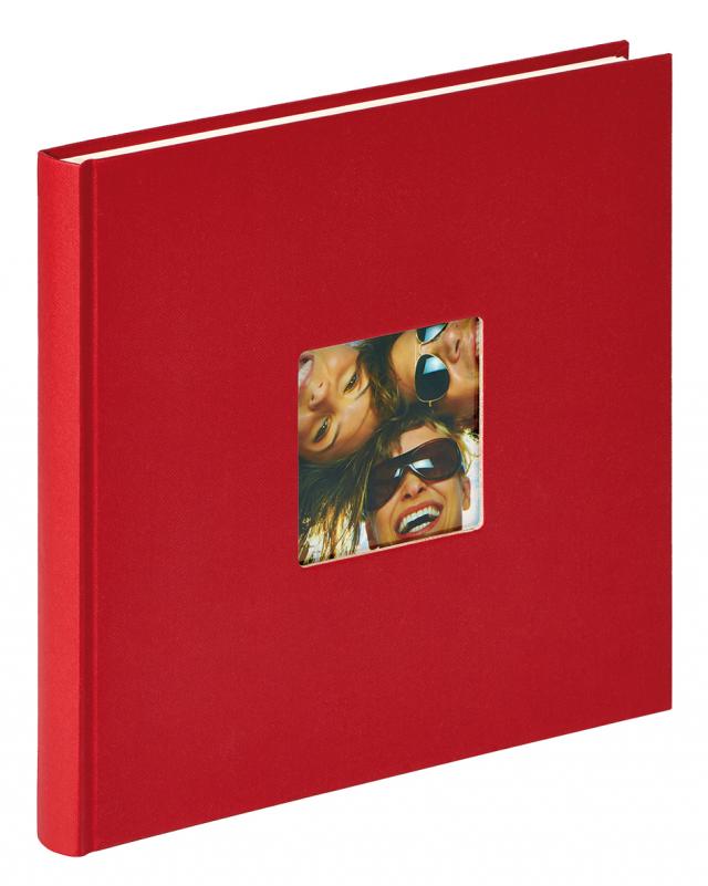 Walther Fun Album Red - 26x25 cm (40 White pages / 20 sheets)