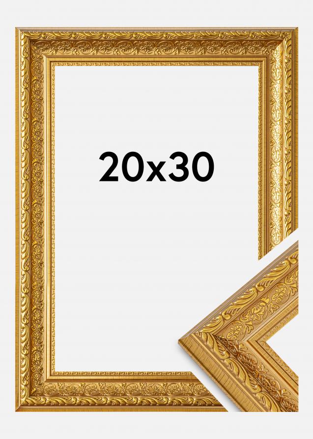 BGA Frame Ornate Acrylic Glass Gold 20x30 cm