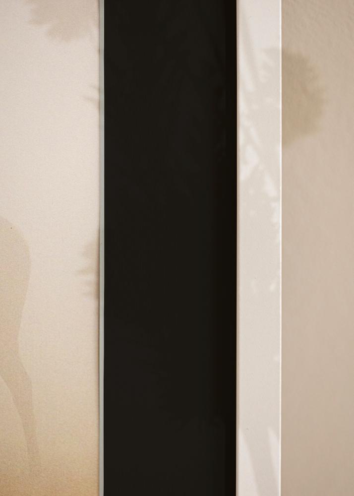 Ram med passepartou Frame Trendy White 15x20 cm - Picture Mount Black 10x15 cm