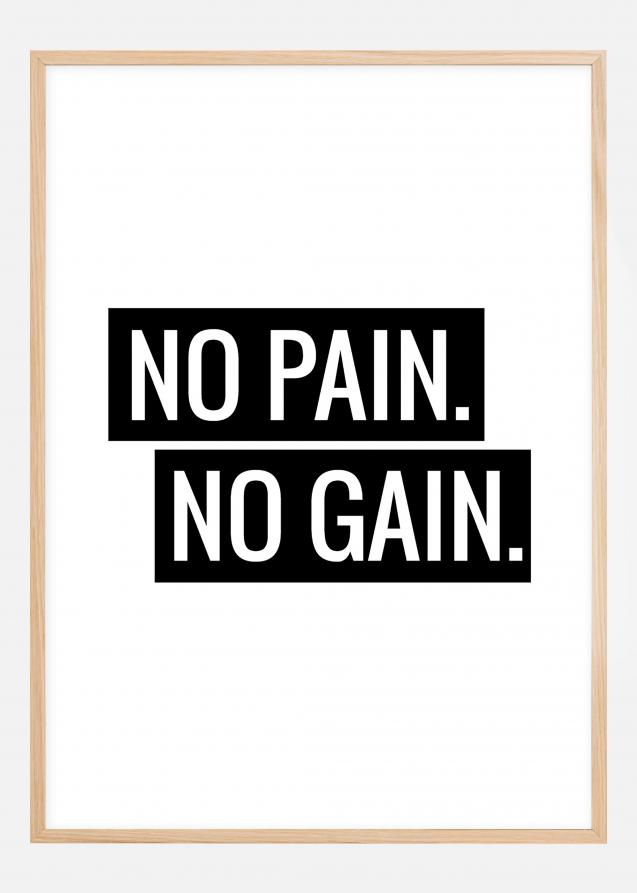Bildverkstad No Pain No Gain Poster