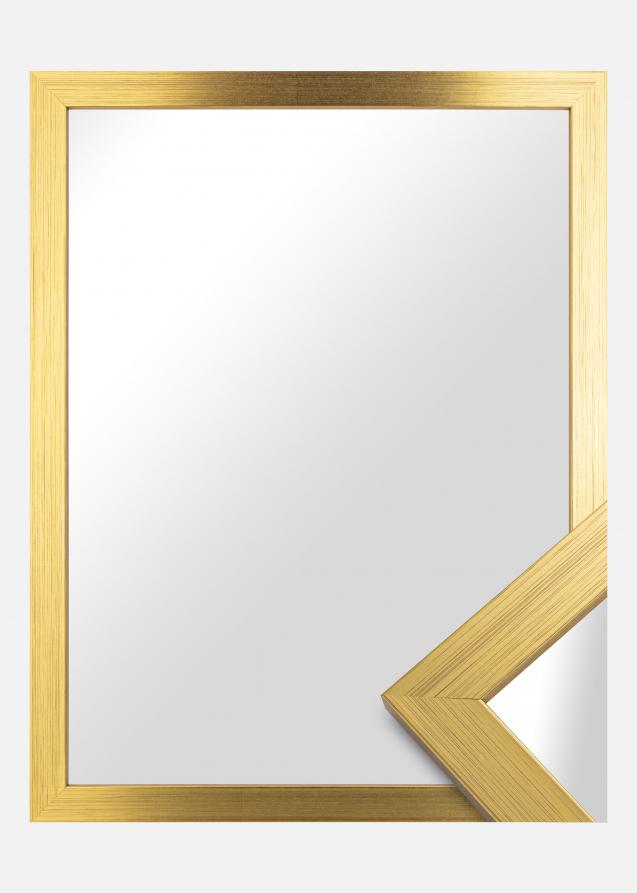 Ramverkstad Mirror Gold Wood - Custom Size