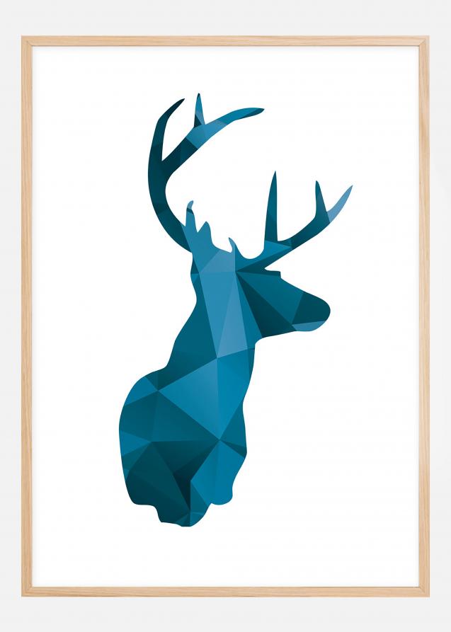 Bildverkstad Deer - Blue Poster