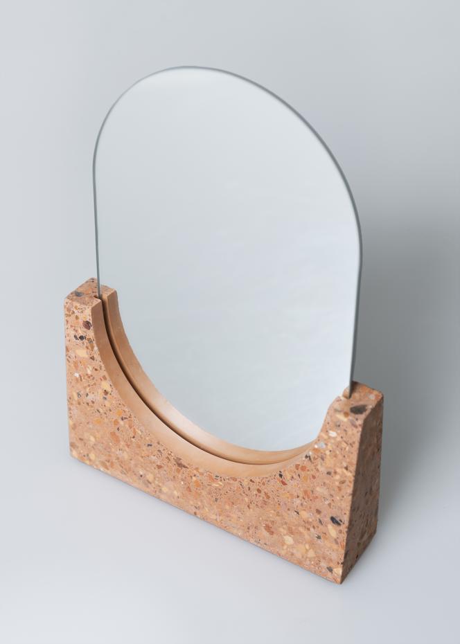 Hbsch Table mirror Terrazzo Red