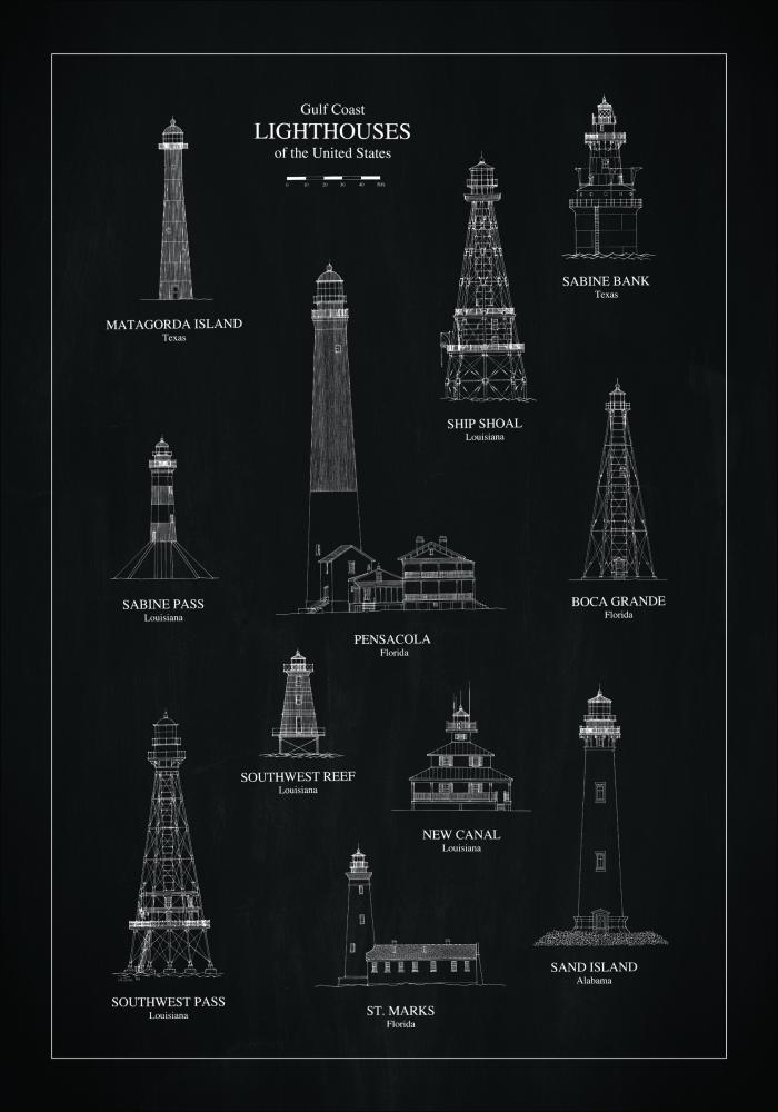 Bildverkstad Slate - Lighthouses - Yellowf Coast