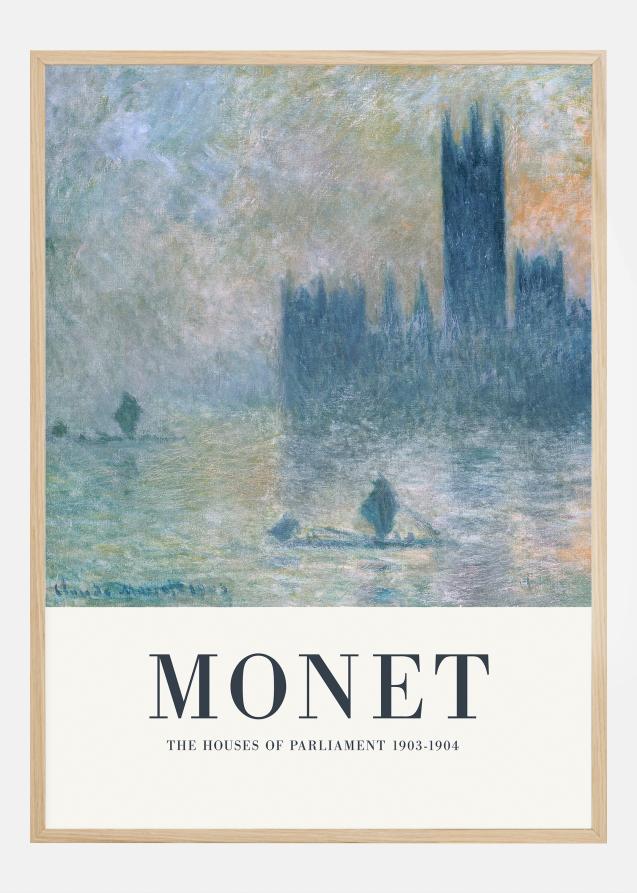 Bildverkstad Claude Monet -The Houses of Parliament Poster