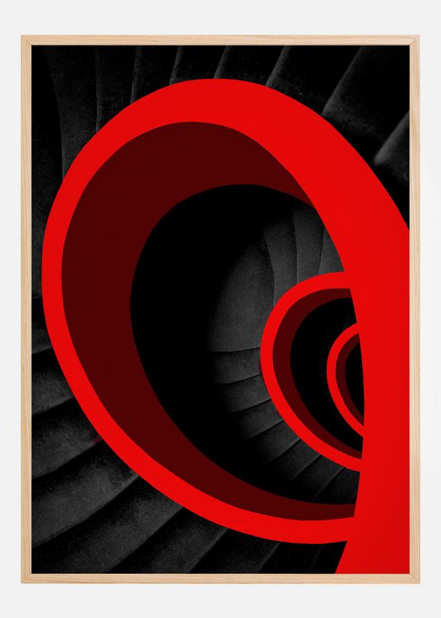 Bildverkstad A red spiral Poster