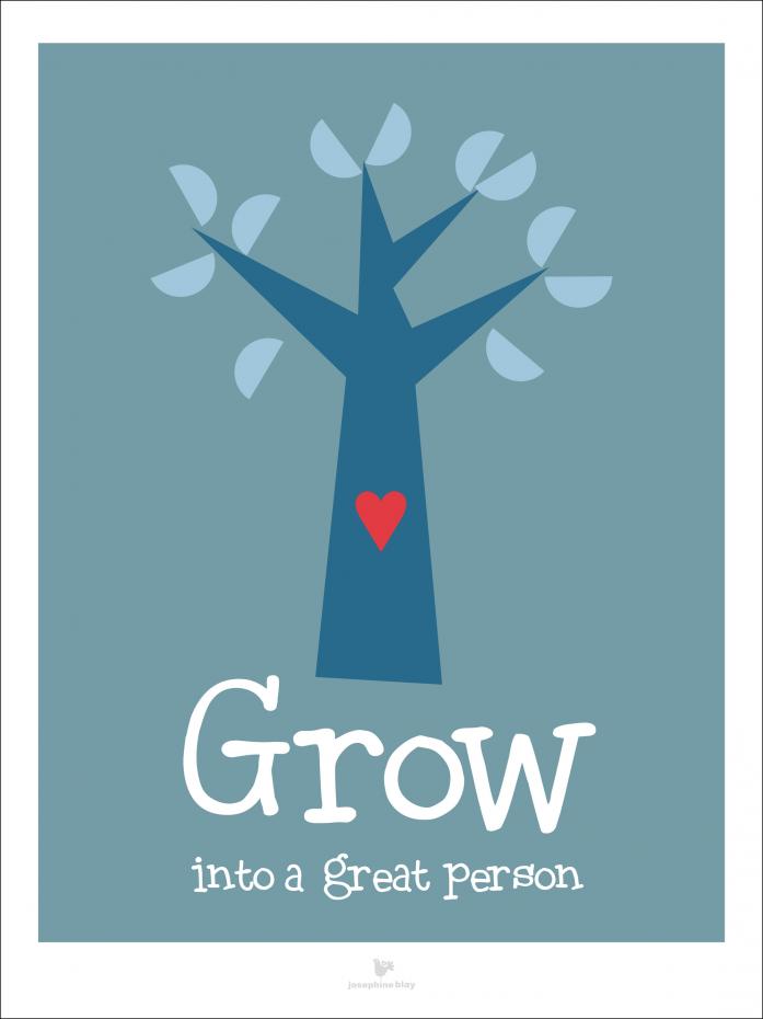 Bildverkstad Grow - Blue Poster
