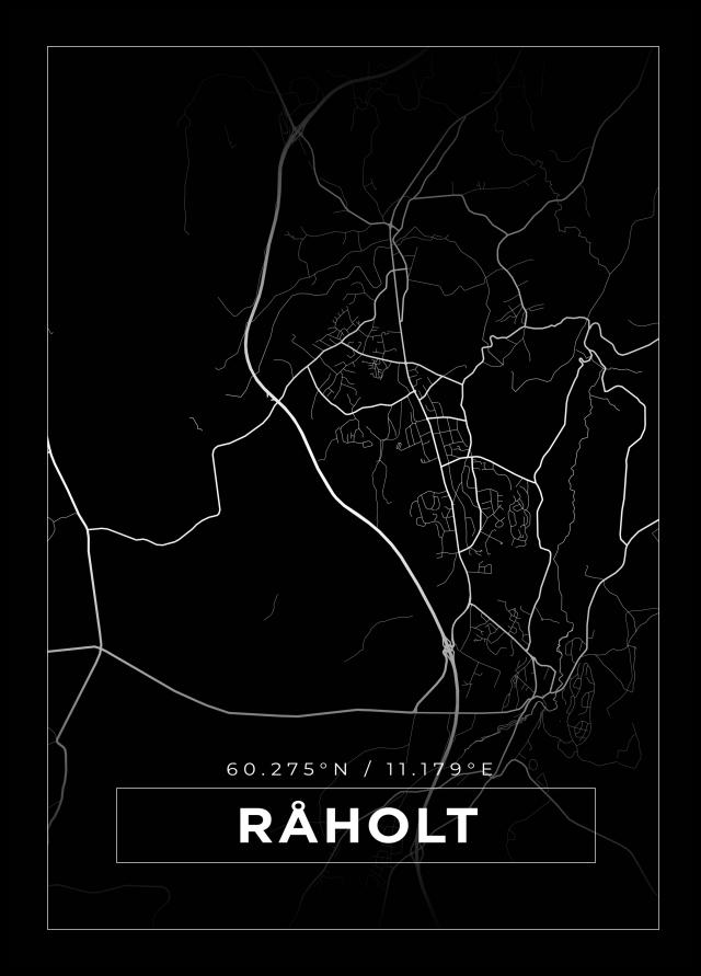 Bildverkstad Map - Råholt - Black Poster