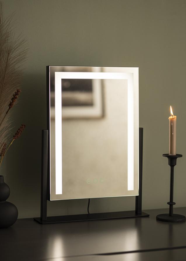 KAILA KAILA Make-up Mirror Stand LED Black 30x41 cm