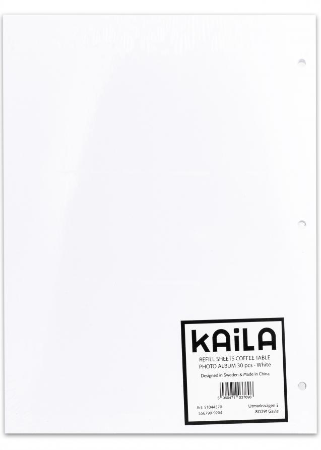 KAILA KAILA Refill Sheets - Coffee Table Photo Album 30 pcs - White