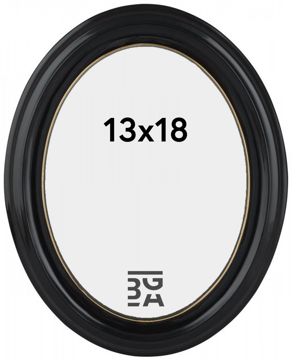 Estancia Eiri Mozart Oval Black 13x18 cm
