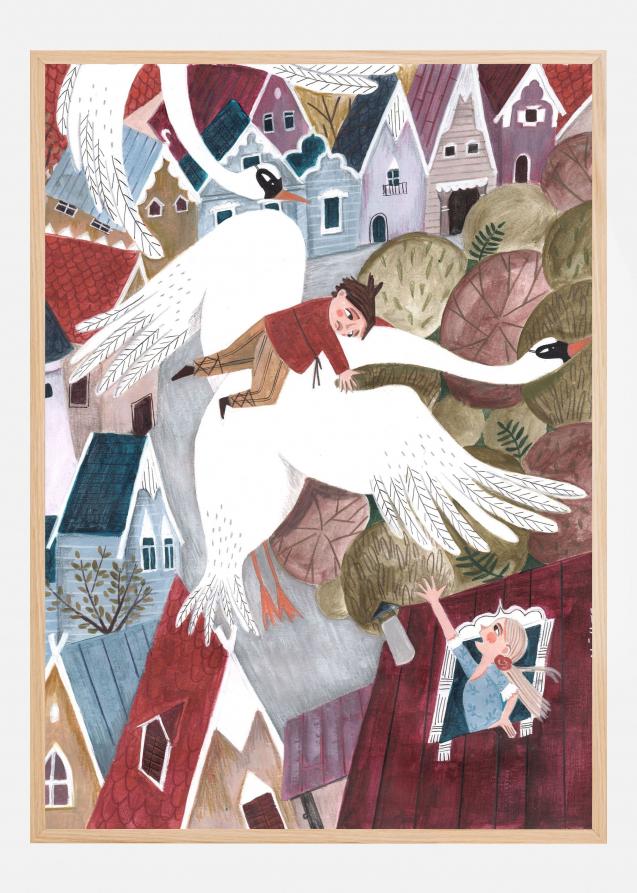 Bildverkstad The magical wild geese Poster