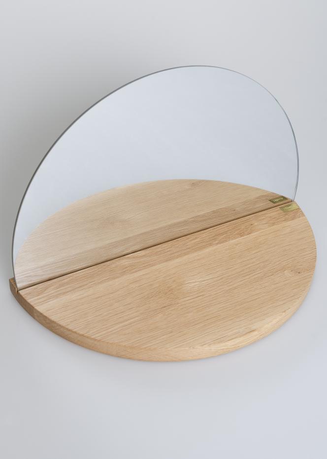 Hbsch Mirror Half Circle Shelf 25x40 cm