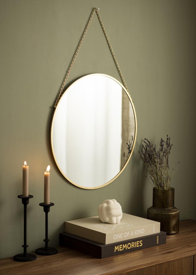Artlink Round Mirror Modern Gold 51 cm 